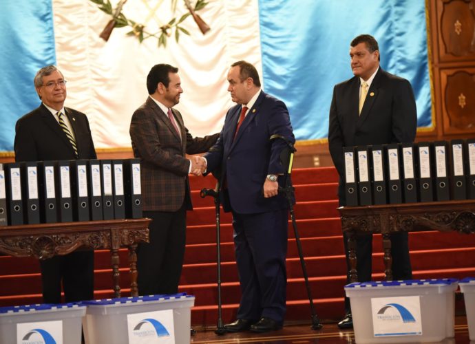 Presidente  Jimmy Morales: “Guatemala tendrá, por primera vez en su historia, un proceso de transición completo y democrático”