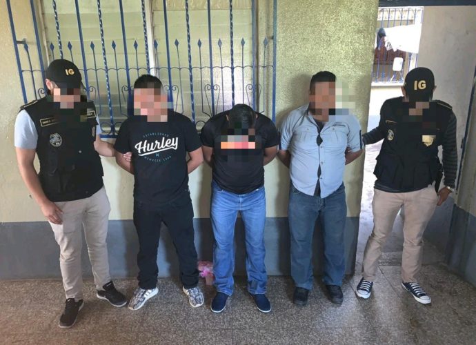 PNC captura a exagentes y agentes activos pertenecientes a un grupo criminal