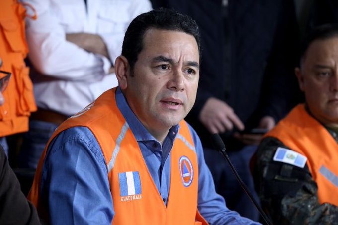 Presidente Jimmy Morales convoca a Sistema de Seguridad para reducción de emergencias