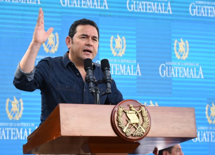 Presdiente Morales presenta proyectos ejecutados en Retalhuleu