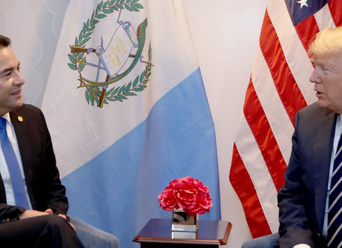 Presidente Jimmy Morales se reunirá con el presidente de EE. UU., Donald Trump