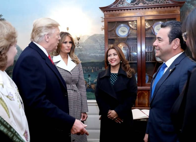 Presidentes Jimmy Morales y Donald Trump se reúnen en Estados Unidos