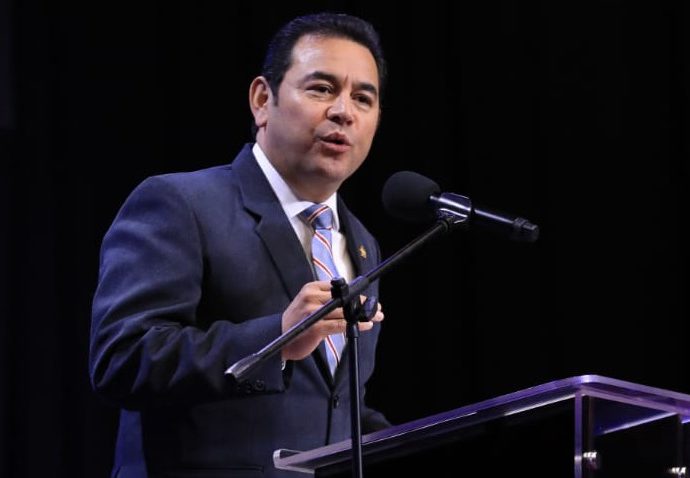 Presidente Jimmy Morales agradece el privilegio de servir a Guatemala