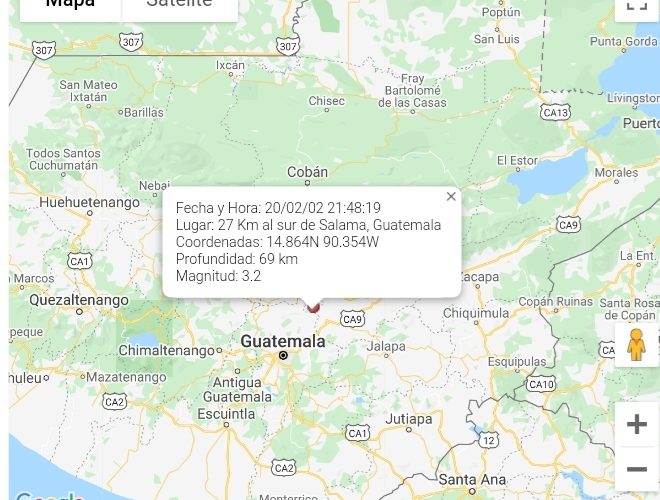 Al menos cuatro sismos son sensibles en territorio nacional