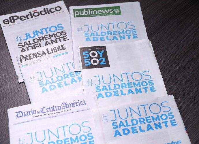 Periódicos guatemaltecos se unen a la campaña “Juntos saldremos adelante”