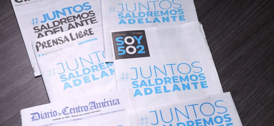 Periódicos guatemaltecos se unen a la campaña “Juntos saldremos adelante”