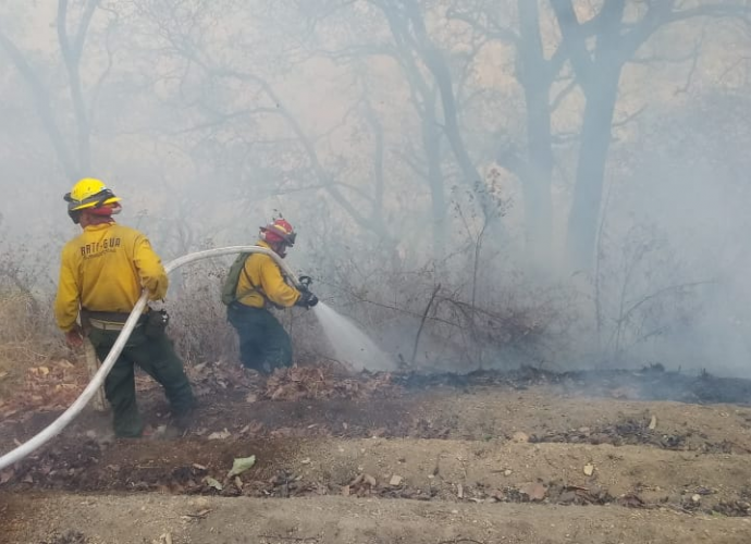 Brigada de Respuesta de la CONRED combate incendios forestales a nivel nacional