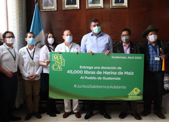 Gobierno recibe donación de 45 mil libras de harina de maíz para comunidades afectadas por COVID-19