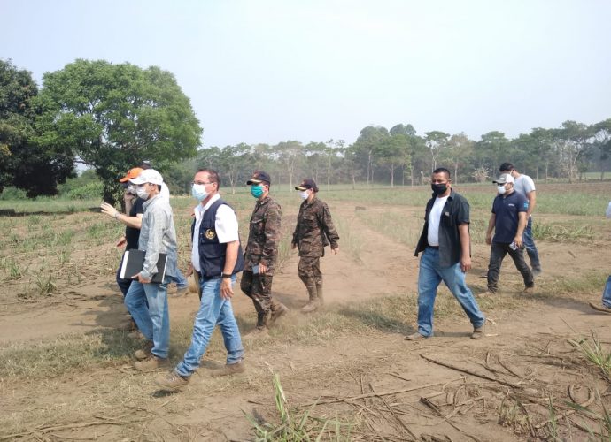 MARN concretiza apoyo en la construcción del Hospital Temporal de Escuintla