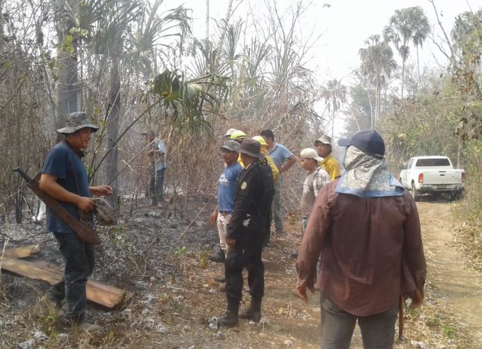 Más de 600 brigadistas trabajan en el combate de 26  incendios forestales en Petén