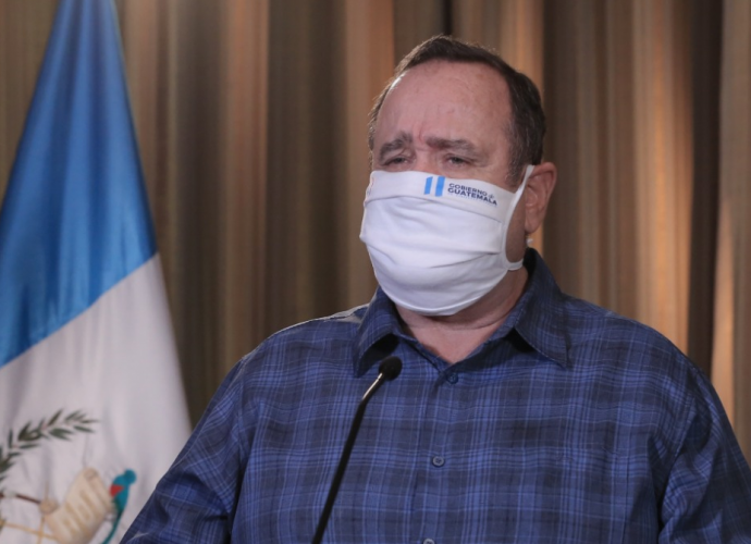 Presidente Giammattei confirma 257 casos de COVID-19 en el país