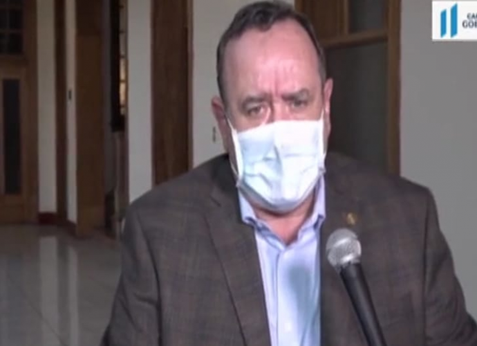 Presidente Giammattei da a conocer siete nuevos casos de COVID-19