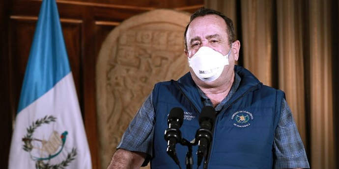 Presidente Giammattei confirma 473 casos de COVID-19 en el país