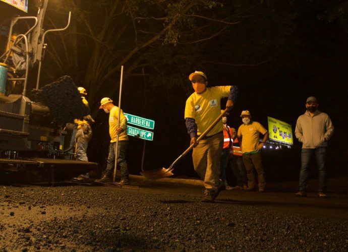 Realizan supervisiones nocturnas del tramo Obelisco-Trébol de Vista Hermosa