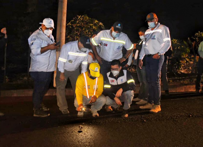 CIV continúa Plan Nacional de Bacheo durante Toque de Queda