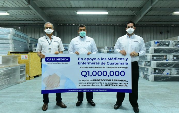 Vicepresidente Castillo recibe donación de equipo médico