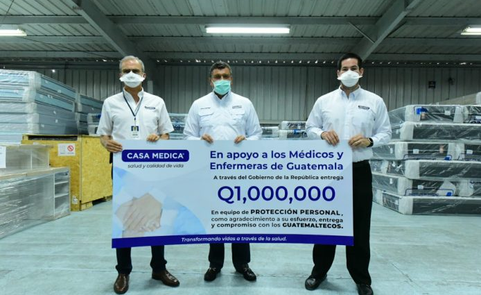 Vicepresidente Castillo recibe donación de equipo médico