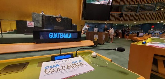 Guatemala formará parte del Consejo Económico de la ONU