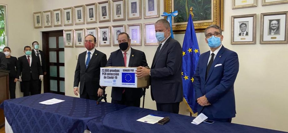Unión Europea dona 72 mil pruebas para la detección de COVID-19