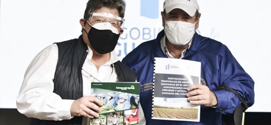 Gobierno de Guatemala entrega al sector Agro medidas temporales para la prevención y control del COVID-19