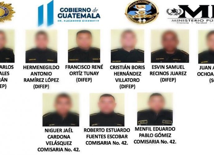 Capturan a nueve agentes  de la PNC tras operativos  en Quetzaltenango y San Marcos