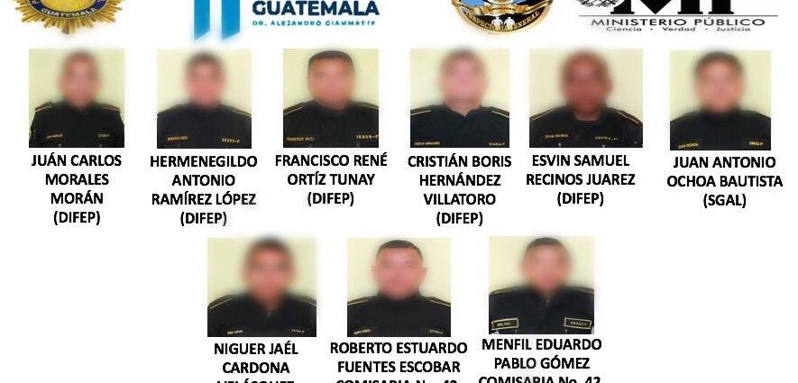Capturan a nueve agentes  de la PNC tras operativos  en Quetzaltenango y San Marcos