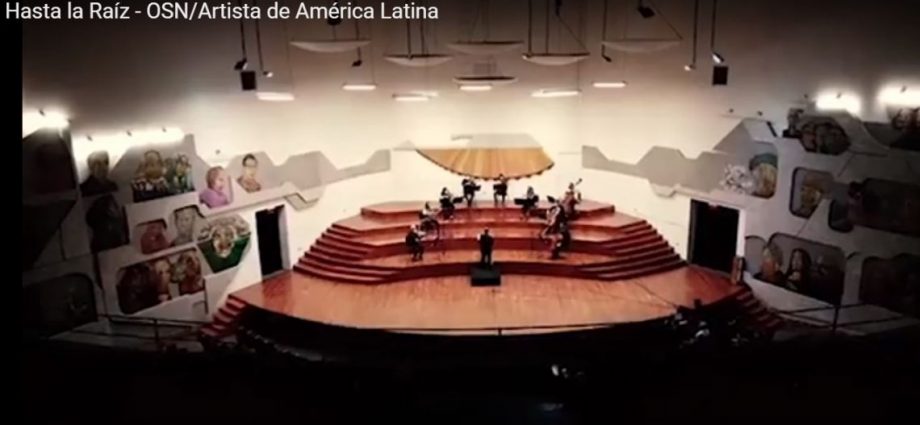 Maestros de la OSN graban en el Conservatorio Nacional parte del video “Hasta la raíz”, de Natalia Lafourcade y Leonel García