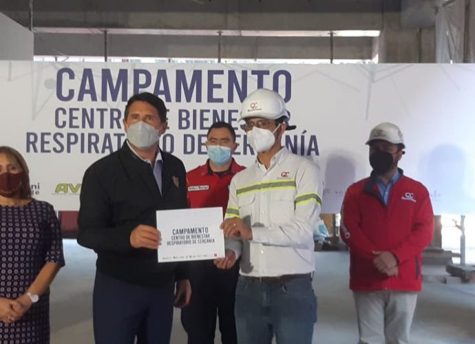 Habilitan campamento Centro de Bienestar Respiratorio en la zona 10 capitalina