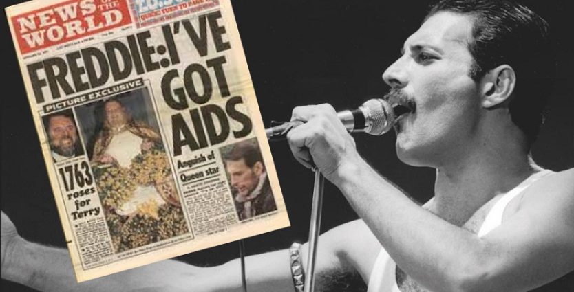 23 de noviembre de 1991: Freddie Mercury anunció que portaba VIH