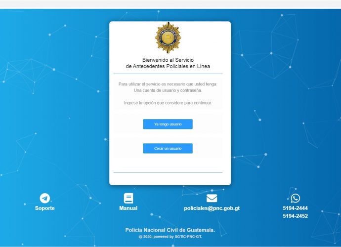 Aumentan solicitudes de antecedentes policiales en línea entre noviembre y diciembre 2020