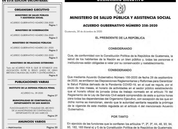 Salud amplía por seis meses más horario de actividades del sector público