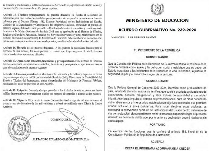 Mineduc publica acuerdo de creación del programa Acompáñame a crecer