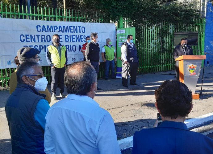 Inauguran Centro de Bienestar Respiratorio Móvil en las afueras del Parque Navidad, zona 5