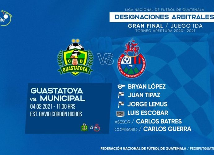 Torneo Apertura: Confirmada la cuarteta arbitral para dirigir el juego de ida de la gran final