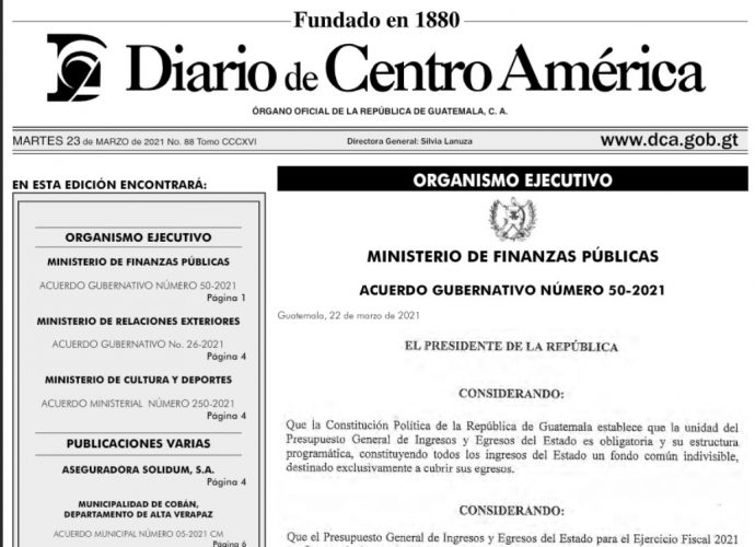 Gobierno oficializa medidas de control para mejoras en el gasto público y transparencia del presupuesto