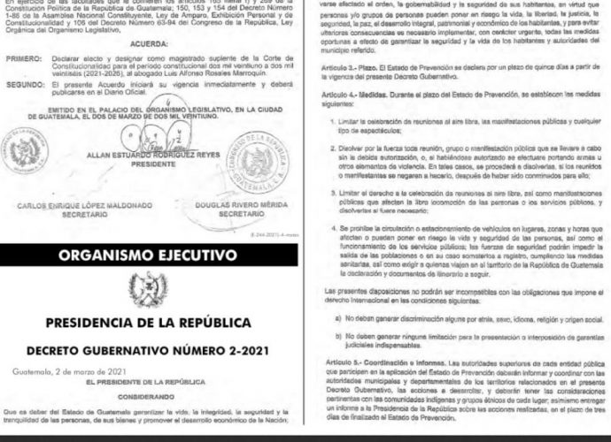 Gobierno de Guatemala decretó Estado de Prevención en Malacatán, San Marcos, por un plazo de 15 días