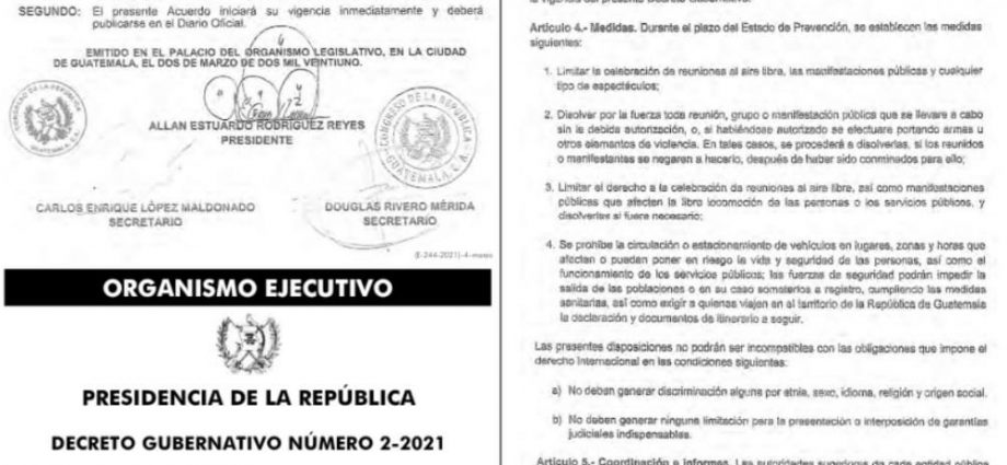 Gobierno de Guatemala decretó Estado de Prevención en Malacatán, San Marcos, por un plazo de 15 días