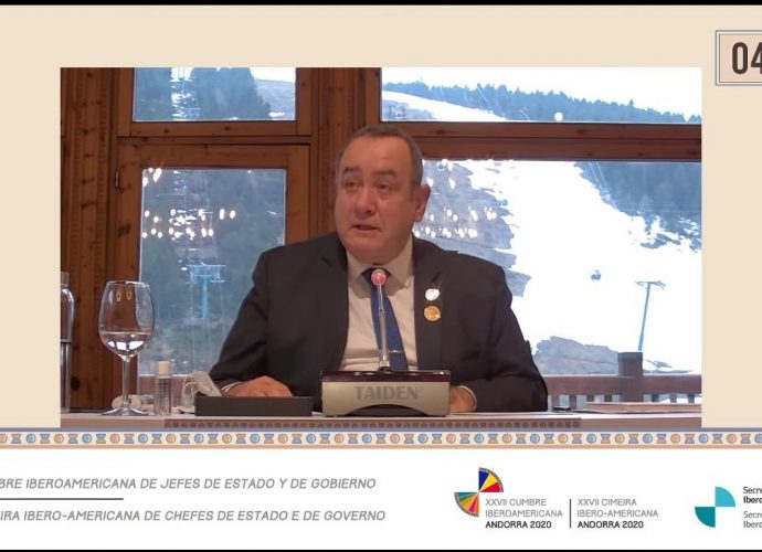 Presidente Giammattei ratifica en Andorra posición por acceso inmediato y equitativo a vacunas