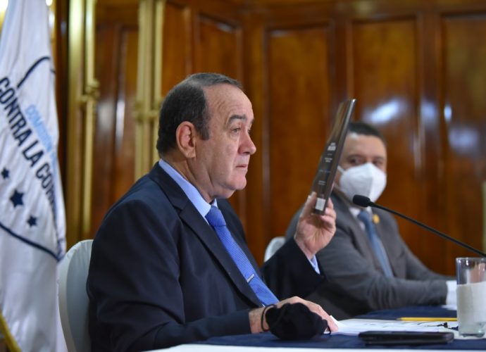 Comisión Presidencial Contra la Corrupción rinde primer informe trimestral 2021