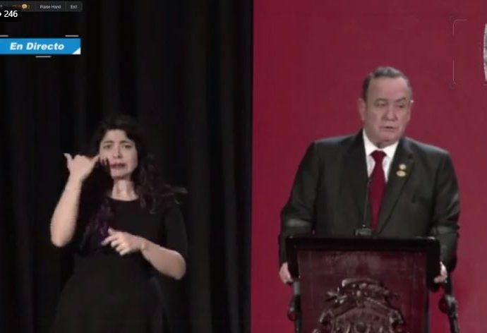 Presidente Giammattei resalta apoyo para mejorar situación de desplazados forjados