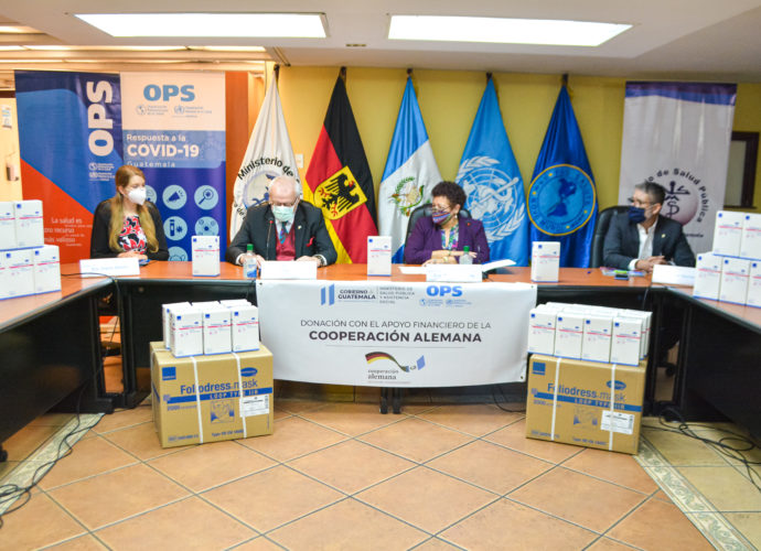 Salud recibe donación de OPS/OMS y Cooperación Alemana