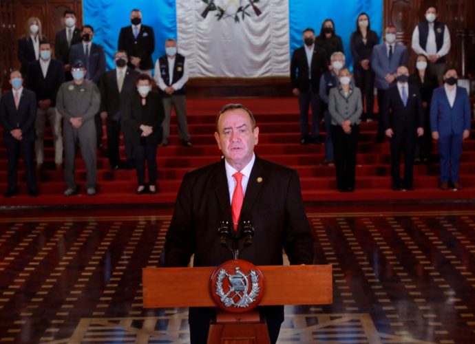 Presidente Giammattei declara Estado de Calamidad Pública por los próximos 30 días