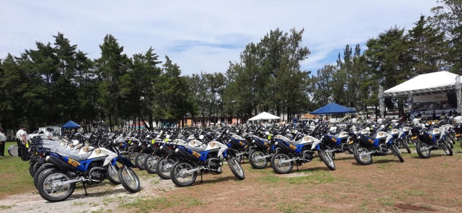 JICA entrega 200 motocicletas para el fortalecimiento de la seguridad de los guatemaltecos