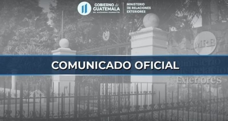 Guatemala se solidariza con el Pueblo y Gobierno de México
