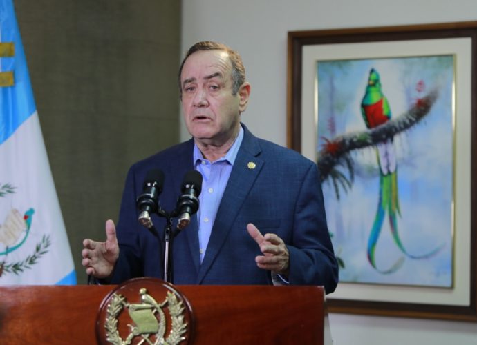 Presidente Giammattei da a conocer estado de calamidad pública