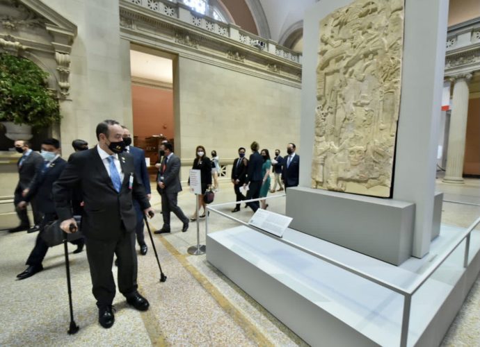 Visita del Presidente Giammattei al Museo Metropolitano de Nueva York