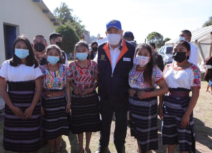 En la Cuarta Gira Presidencial el presidente Giammattei llega a Chimaltenango