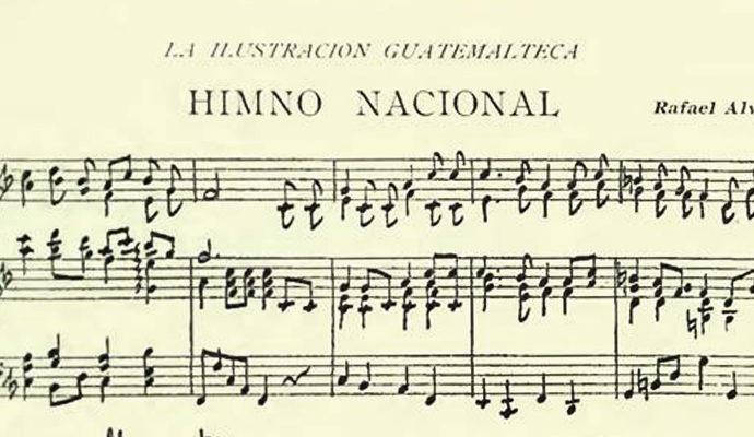 El Himno de Guatemala fue escrito por un Extranjero