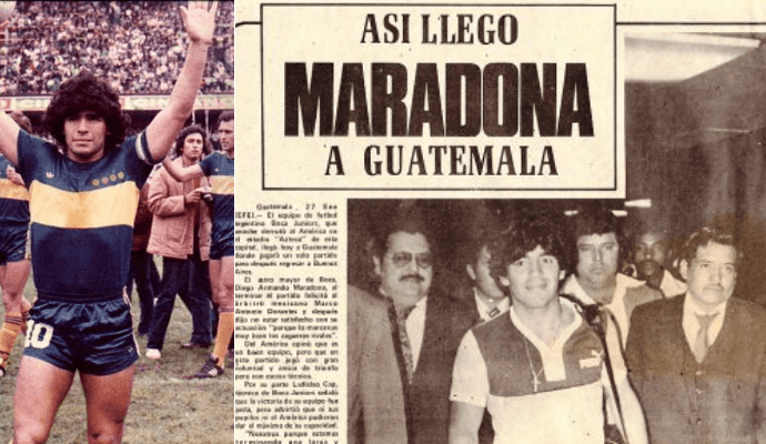 Boca Juniors con Diego Maradona y su visita a Guatemala
