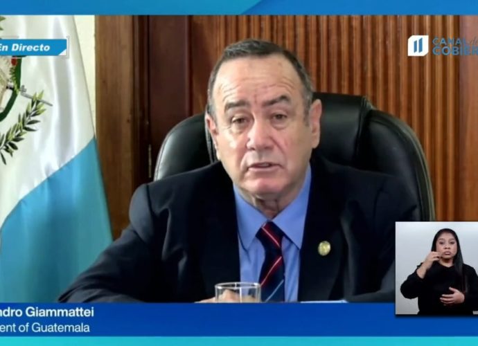 Presidente Giammattei participó de forma virtual en el Foro Davos del Foro Económico Mundial